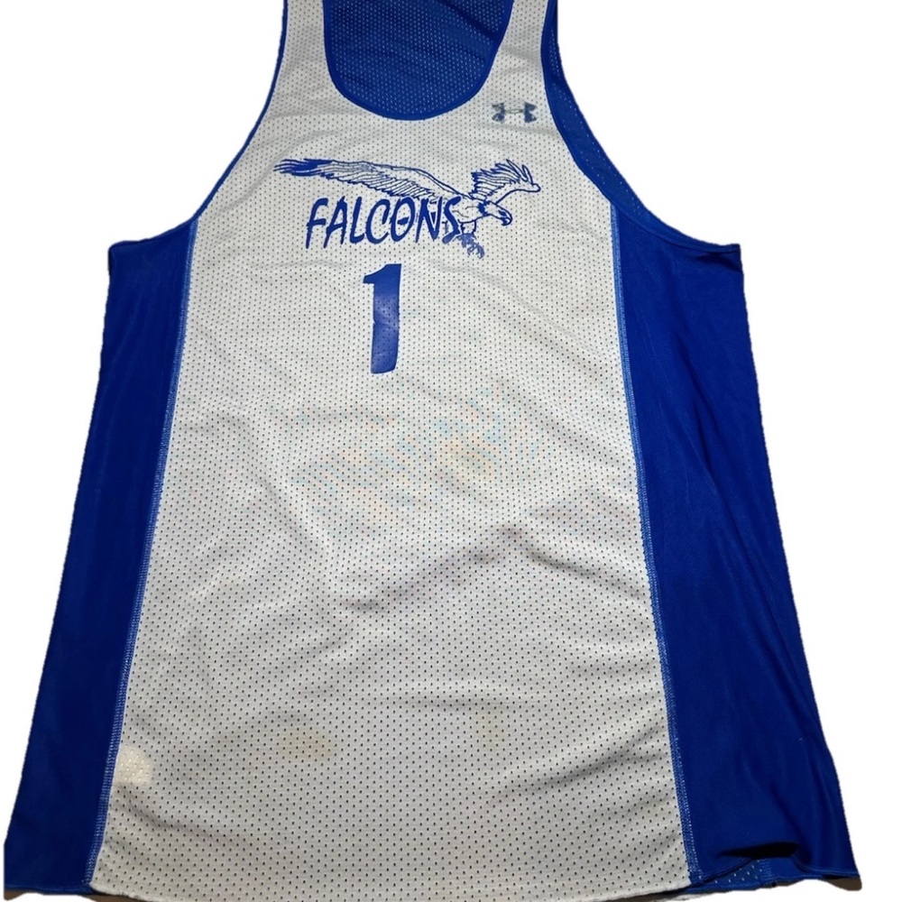 Under Armour Falcons Reversible Jersey Mens Tag Sz Small Blue Sleeveless Tank